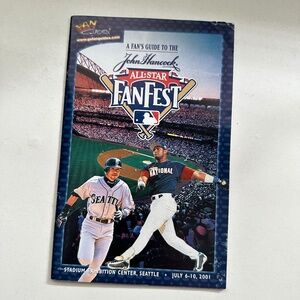 2001 MLB A Fan's Guide To The John Hancock All-Star FanFest Seattle Baseball All